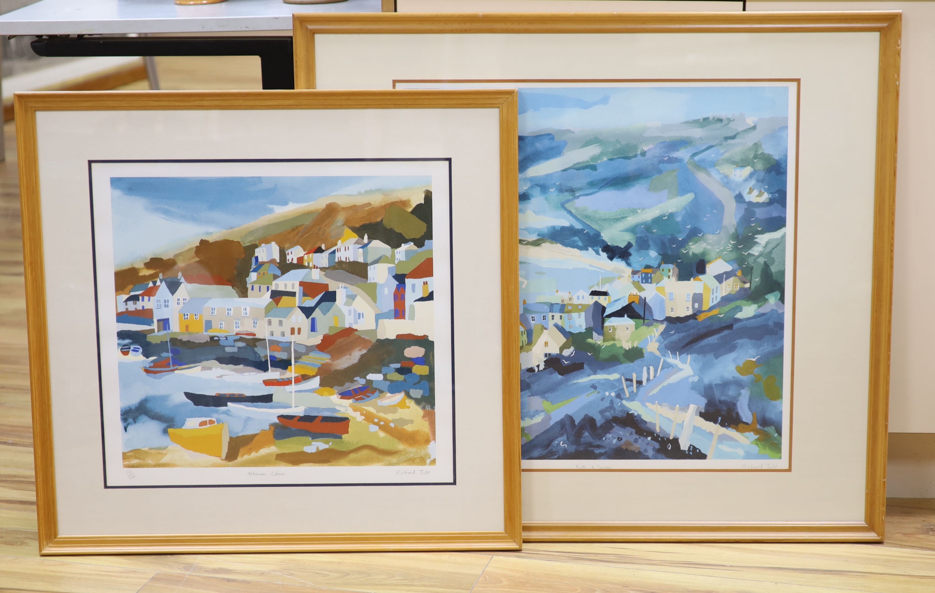 Richard Tuff (b.1965), two limited edition prints, Path to Sennen and Afternoon Colours, signed in pencil, largest 56 x 56cm